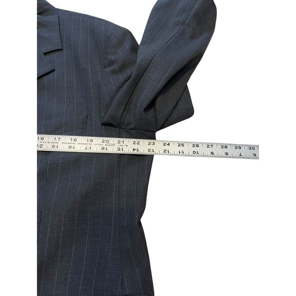 VINTAGE Brooks Brothers Blazer Men's Size 42S Gray Pinstripe Suit Jacket Preppy - Picture 8 of 9